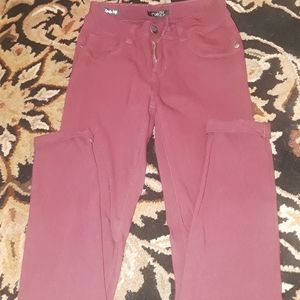 Burgundy Jeggings